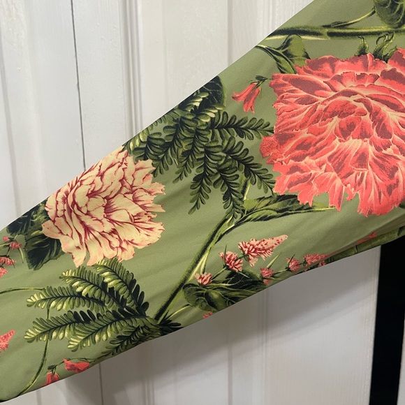 Nwt Women's 1X Peony Print Long Sleeve One Piece Swimsuit body suit Aguabendita - Picture 2 of 6